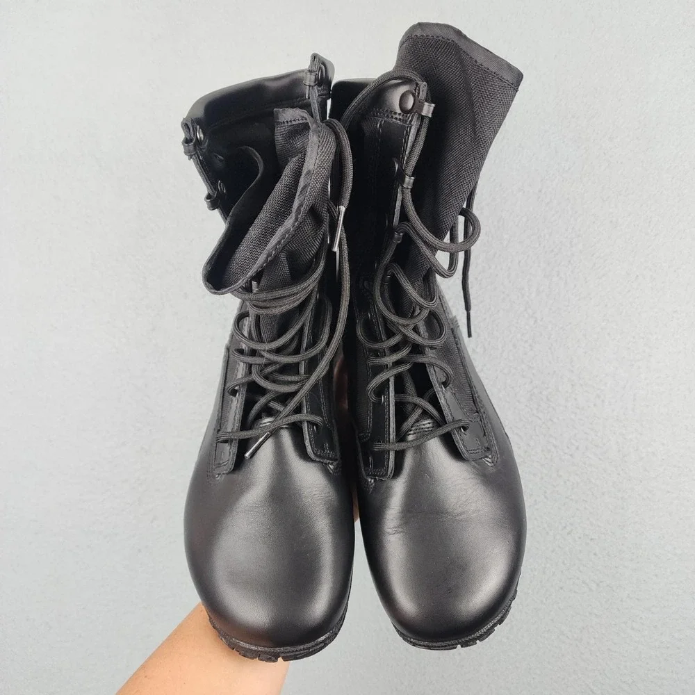 Belleville TR102 Boots Mens Size 10 R Black Leather Vibram Combat Military Work